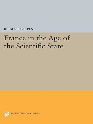 cover image of France in the Age of the Scientific State